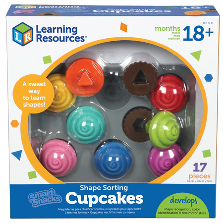 LEARNING RESOURCES Smart Snacks® Shape Sorting Cupcakes 7347